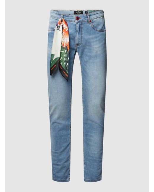 Mason's Jeans mit Allover-Muster innen Modell 'HARRIS' in Blue für Herren