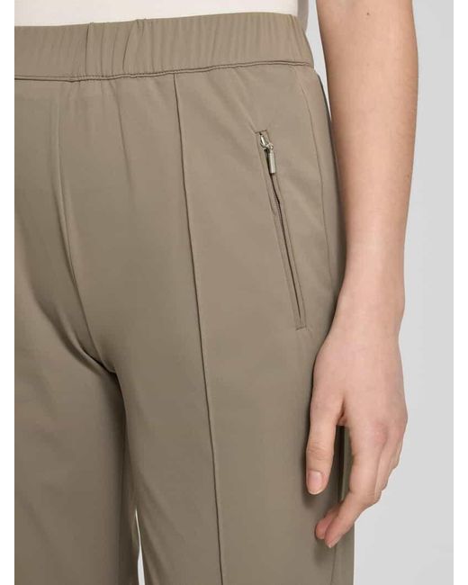 RAPHAELA by BRAX Natural Hose mit elastischem Bund Modell 'Peggy Flared'