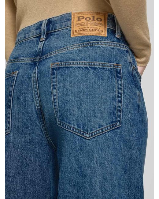 Polo Ralph Lauren Blue Wide Fit Jeans im 5-Pocket-Design