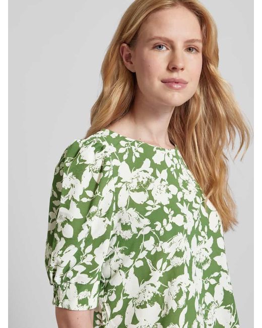 Vero Moda Green Bluse mit floralem Muster Modell 'FREJ'