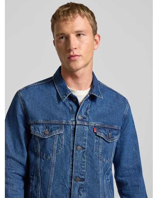 Levi's Regular Fit Spijkerjack in het Blue voor heren