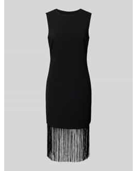 Stefanel Mini-jurk Met Franjes in het Black