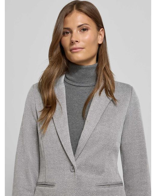 Ichi Blazer Met Reverskraag, Model 'Kate' in het Gray