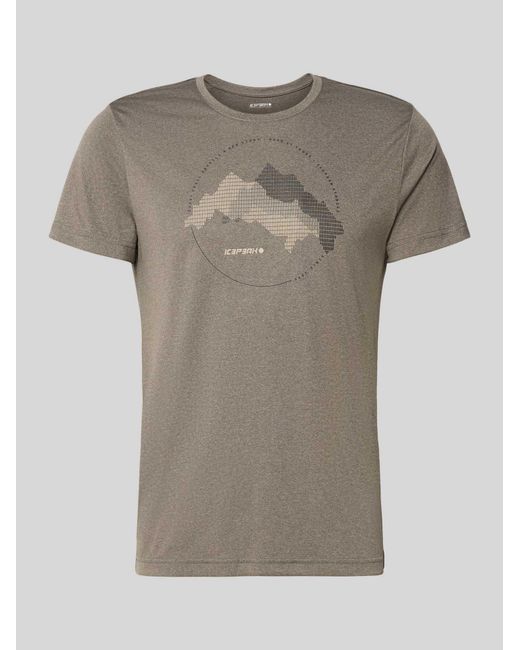 Icepeak T-Shirts in het Gray voor heren