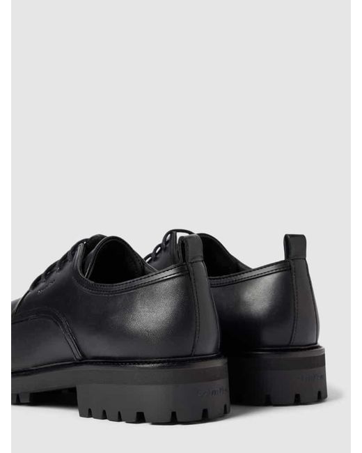 Calvin Klein Boots aus Leder mit Label-Details Modell 'DERBY' in Black für Herren