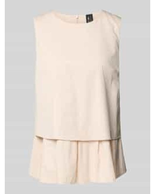 Marc Cain Regular Fit Blousetop in het Natural