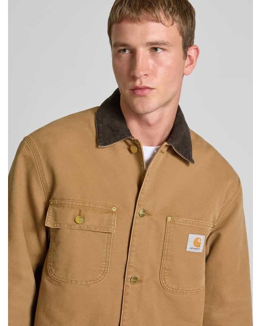Carhartt Regular Fit Jacke mit Umlegekragen Modell 'Chore' in Brown für Herren