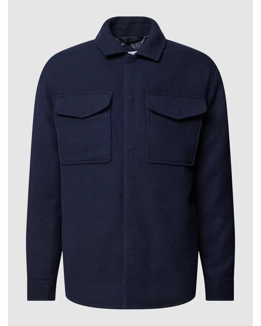 SELECTED Jacke mit Brusttaschen in Blue für Herren