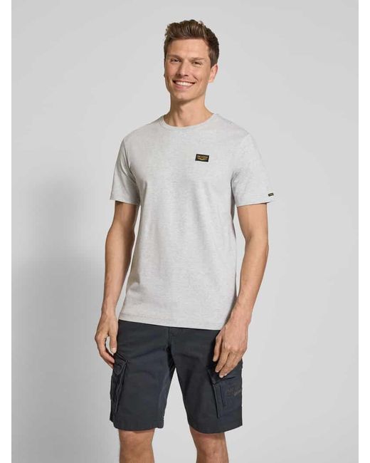 PME LEGEND T-Shirt mit Label-Patch in Gray für Herren