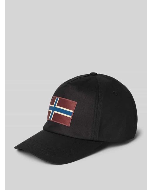 Napapijri Basecap mit Logo-Patch Modell 'FALIS' in Black für Herren