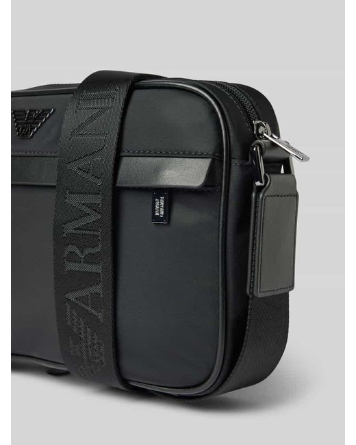 Emporio Armani Umhängetasche mit Label-Applikation in Black für Herren