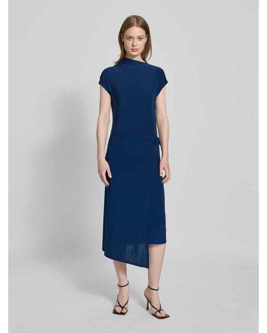 Calvin Klein Blue Midikleid mit Stehkragen