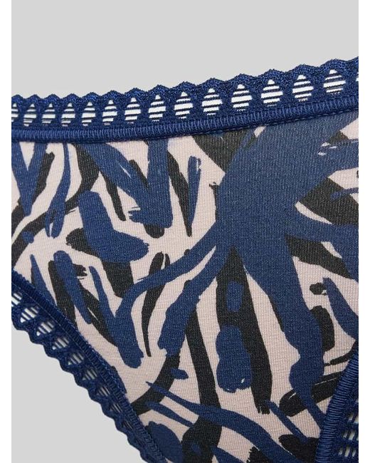 Sloggi Blue Slip mit Häkelspitze Modell 'GO Crush' im 3er-Pack