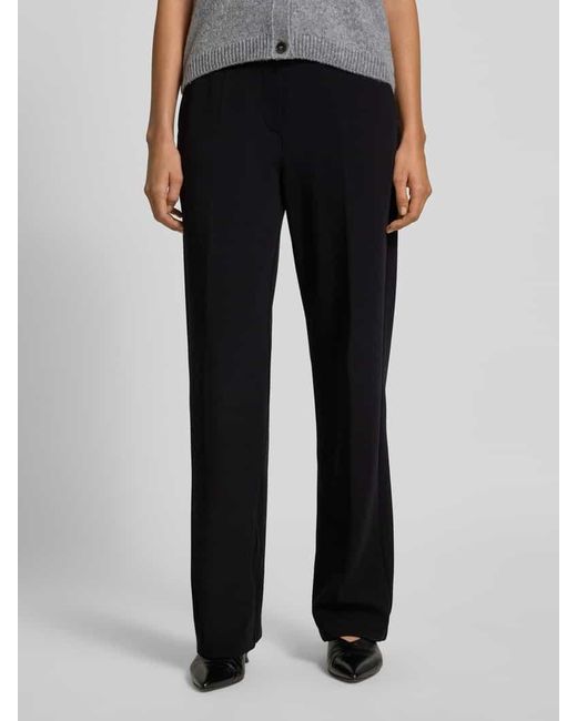 OPUS PANTS Black Regular Fit Stoffhose mit Tunnelzug Modell 'Macie'
