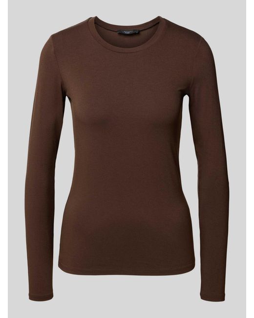 Weekend by Maxmara Regular Fit Shirt Met Lange Mouwen Van Viscosemix, Model 'Multi' in het Brown