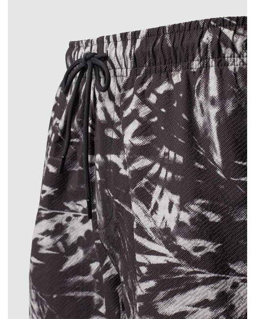 Calvin Klein Zwembroek Met All-over Print in het Gray voor heren