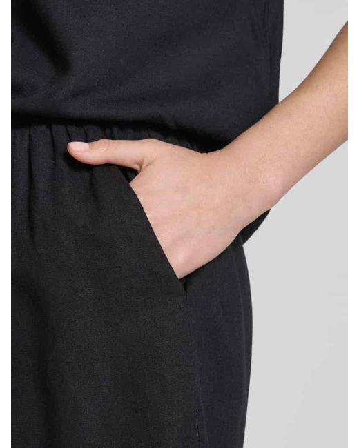 Pieces Black Regular Fit Shorts mit Allover-Muster Modell 'PIA'