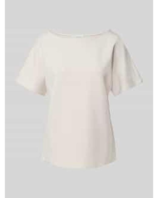 Christian Berg Women Sweatshirt Met Halflange Mouwen in het Natural