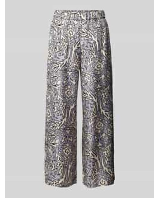 Weekend by Maxmara Loose Fit Broek Met Motiefprint in het Gray