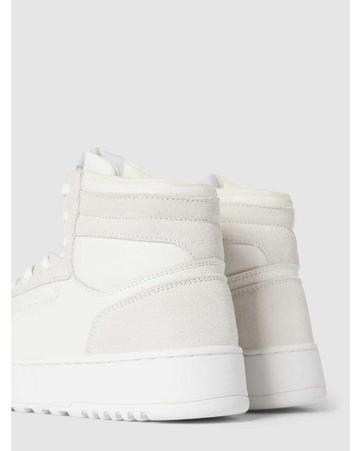 Marc O' Polo Sneakers Met Labeldetail in het White