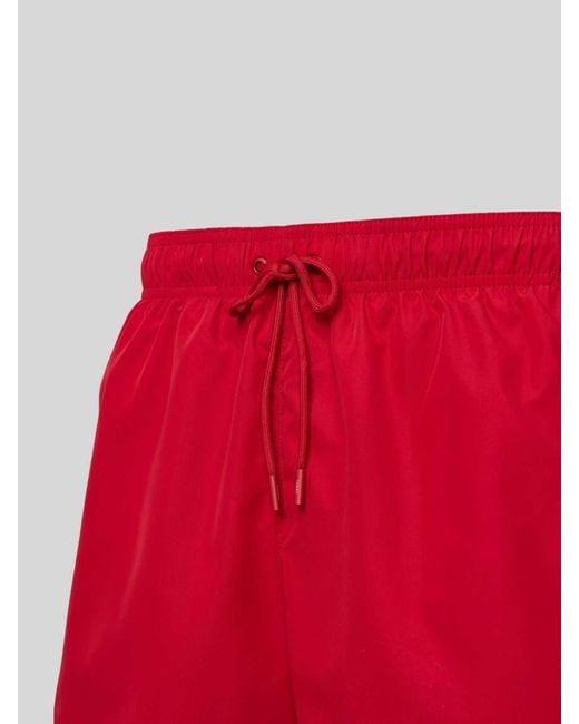 Tommy Hilfiger Regular Fit Zwembroek Met Label in het Red voor heren