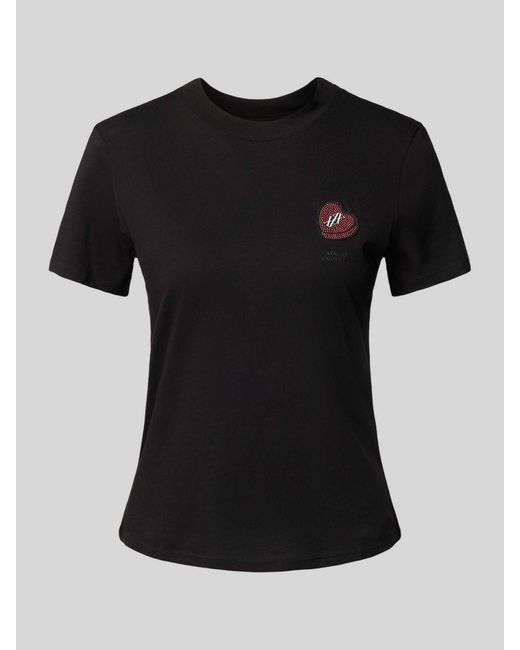 ARMANI EXCHANGE T-shirt Met Labelpatch in het Black