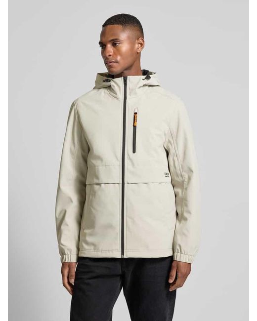 Tom Tailor Regular Fit Funktionsjacke Mit Kapuze in Natural für Herren
