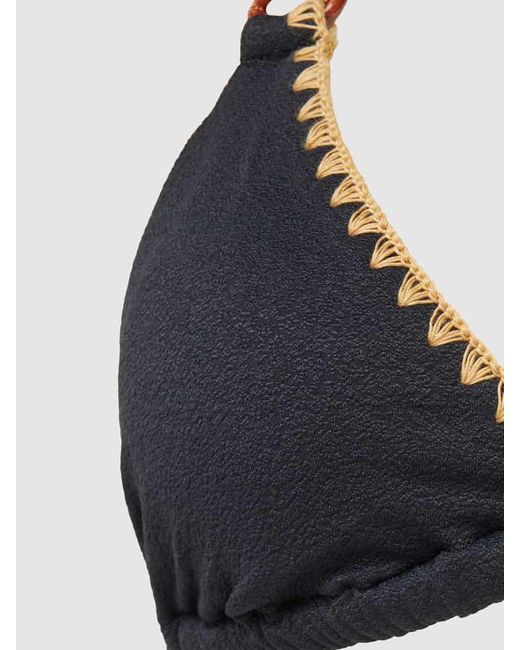 Banana Moon Black Bikini-Oberteil mit rückseitiger Schnürung Modell 'YERO SANTAFE'