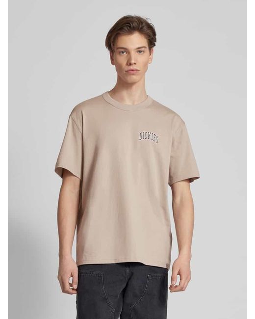 Dickies T-Shirt mit Label-Print Modell 'AITKIN' in Natural für Herren