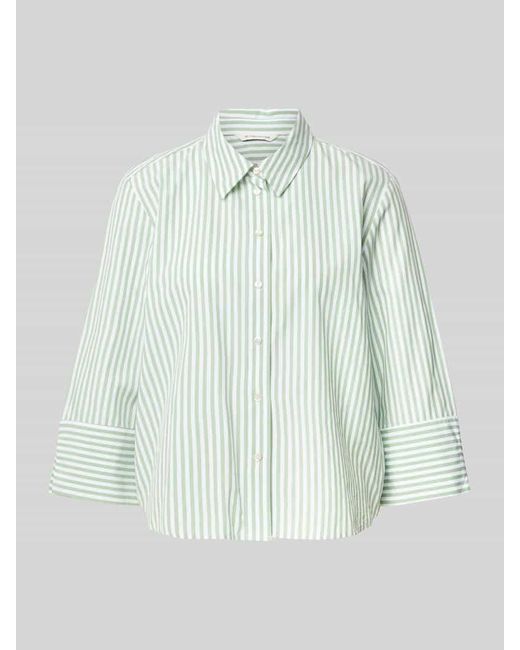 Tom Tailor Green Loose Fit Bluse mit Streifenmuster