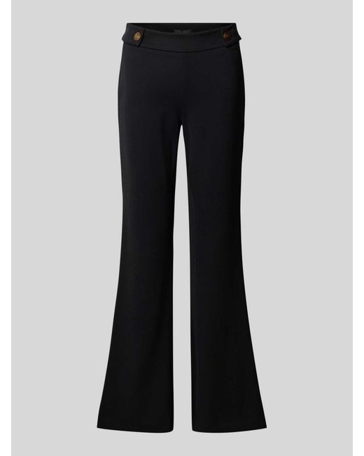 Guess Slim Fit Bell Bottom Van Viscosemix, Model 'Maelice' in het Black