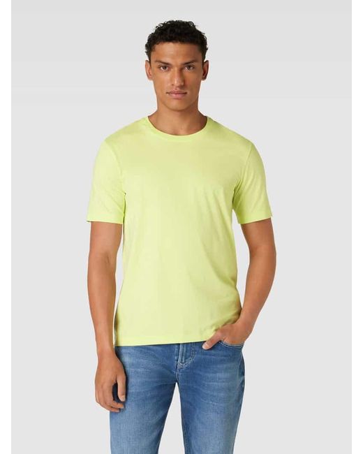 Hanro T-Shirt mit Rundhalsausschnitt in Yellow für Herren