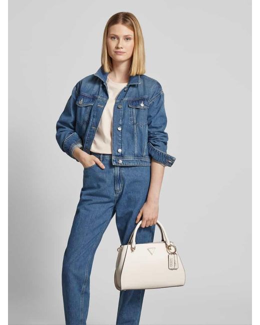 Guess Natural Tote Bag mit Label-Anhänger Modell 'NOELLE'