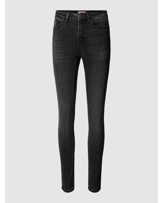 Vero Moda Skinny Fit Jeans im 5-Pocket-Design Modell 'FLASH' in Black für Herren