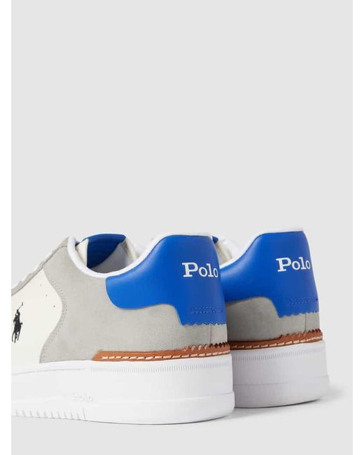 Polo Ralph Lauren Sneaker mit Label-Print Modell 'MASTERS' in White für Herren