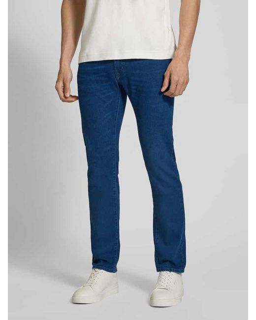 Pierre Cardin Regular Fit Jeans mit 5-Pocket-Design Modell 'LYON' in Blue für Herren
