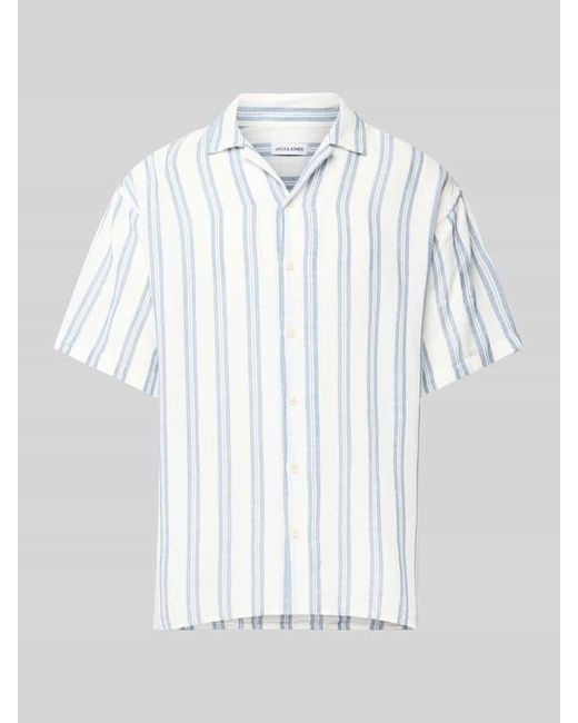 Jack & Jones Freizeithemd mit Reverskragen Modell 'EENZO' in White für Herren