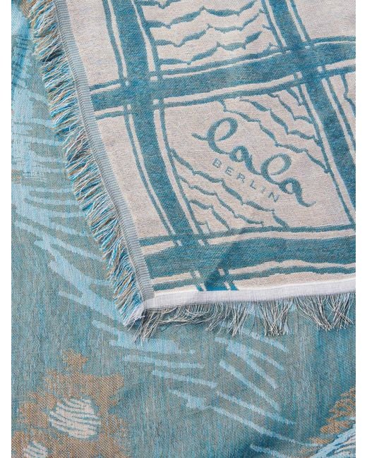 Lala Berlin Blue Schal mit Allover-Print