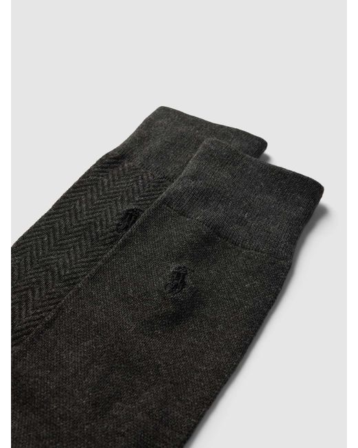Polo Ralph Lauren Socken mit grafischem Muster im 2er-Pack in Black für Herren