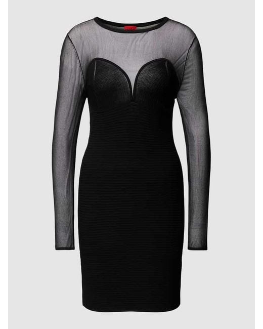 HUGO Black Kleid aus Viskose-Mix Modell 'Salstery'