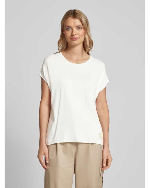 LIEBLINGSSTÜCK White T-Shirt mit Label-Detail Modell 'Karista'