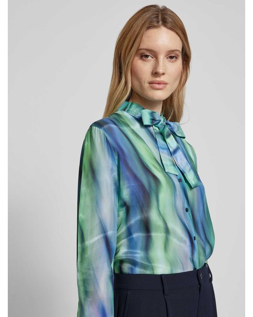 Armani Exchange Green Bluse im Allover-Design