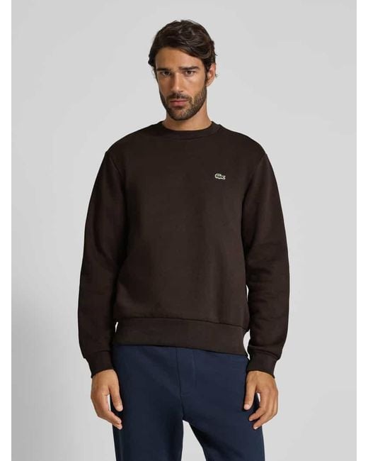 Lacoste Regular Fit Sweatshirt aus Baumwoll-Mix in Black für Herren