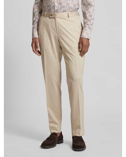 Bugatti Stoffhose mit französischen Eingrifftaschen in Natural für Herren