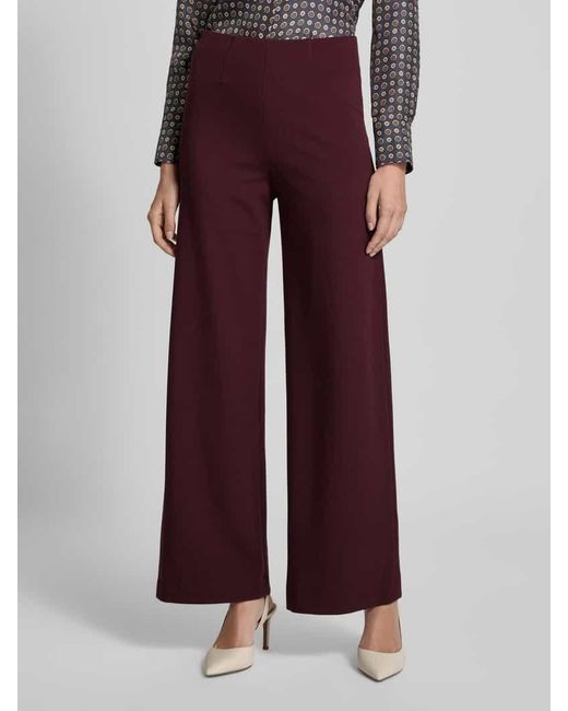 Seductive Red Marlenehose aus Viskose-Mix mit Gesäßtaschen Modell 'KIMBERLEY'