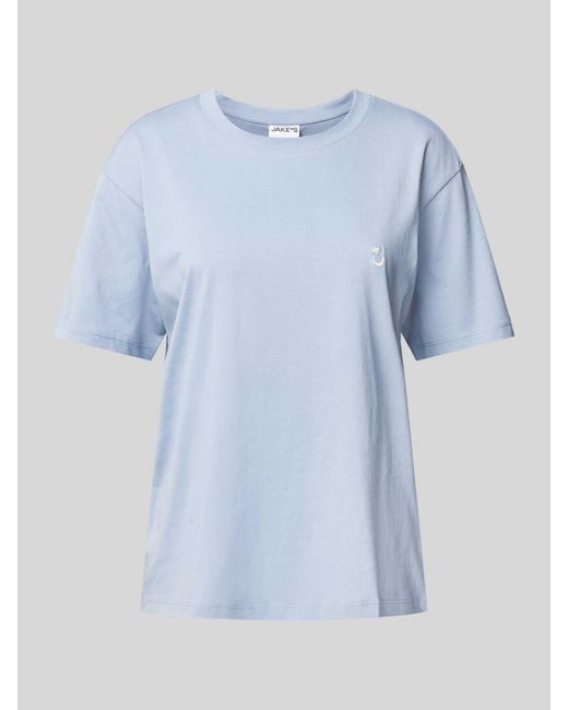 Jake*s Pyjamabovendeel Met Logostitching in het Blue