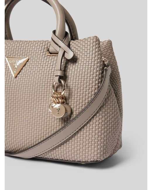 Guess Handtas Met Labeldetail in het Natural