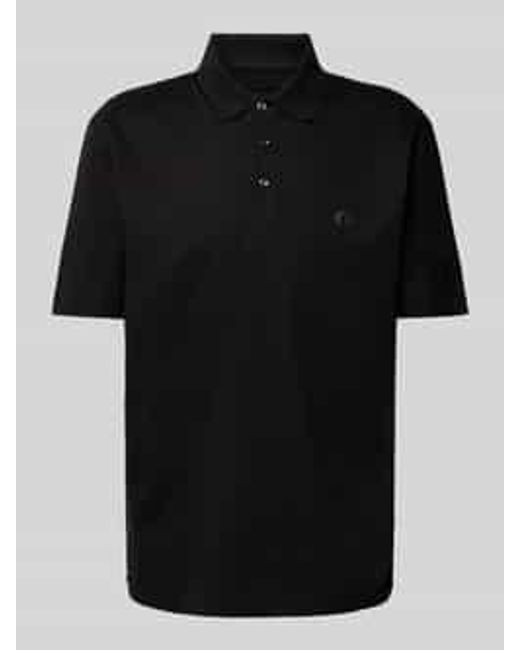 Boss Slim Fit Poloshirt Met Labelpatch in het Black voor heren