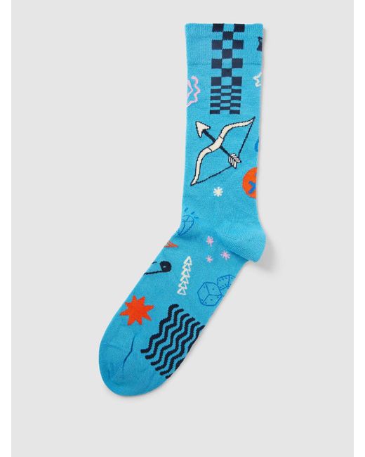 Happy Socks Sokken Met All-over Motief in het Blue voor heren