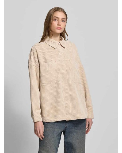 ONLY Natural Oversized Hemdjacke Aus Cord Modell 'Janine-Rai'